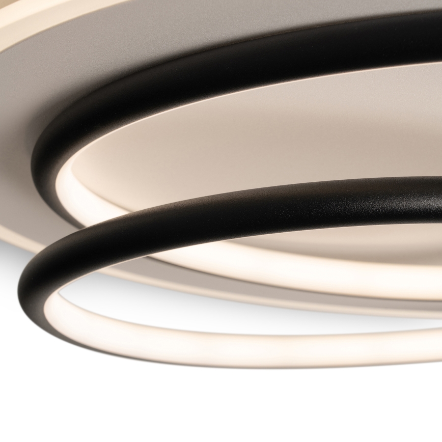 BRILAGI - Dimbar LED-taklampa FLARE LED/70W/230V 3000–6000K Ø 50 cm vit/svart + fjärrkontroll
