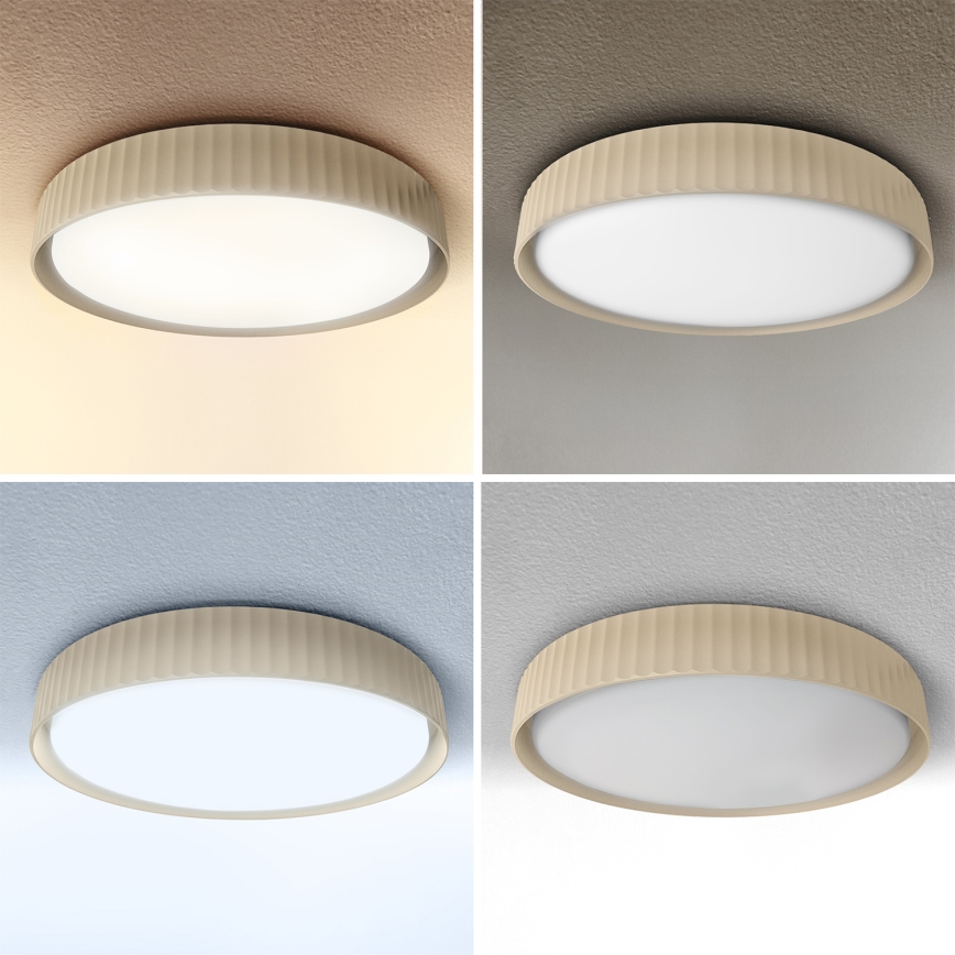 Brilagi - LED-dimbar takarmatur LUCIA LED/60W/230V 3000-6500K Ø 59 cm beige + fjärrkontroll