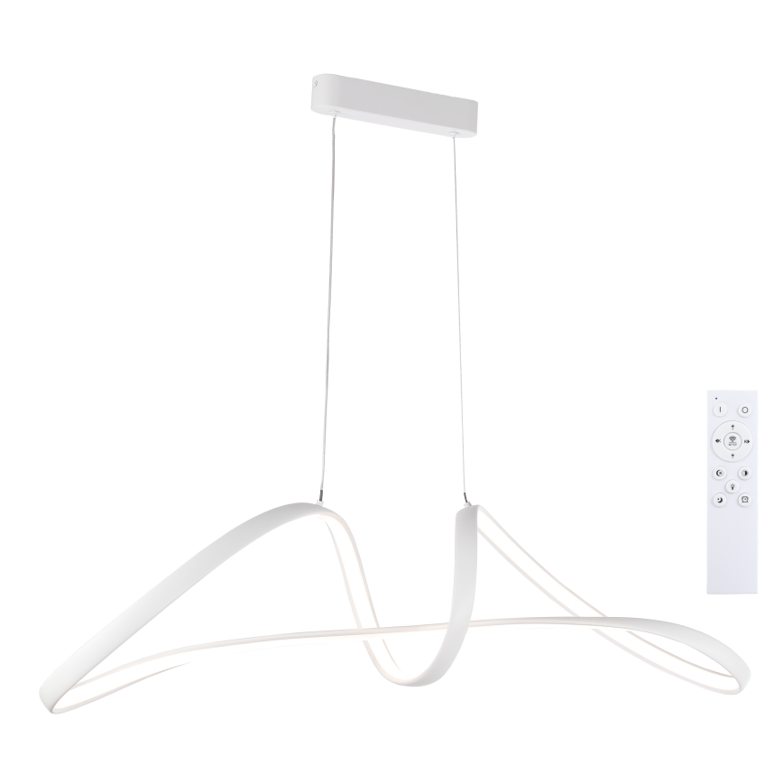 Brilagi - LED dimbar taklampa på vajer TWISTER LED/60W/230V 3000-6000K vit + fjärrkontroll