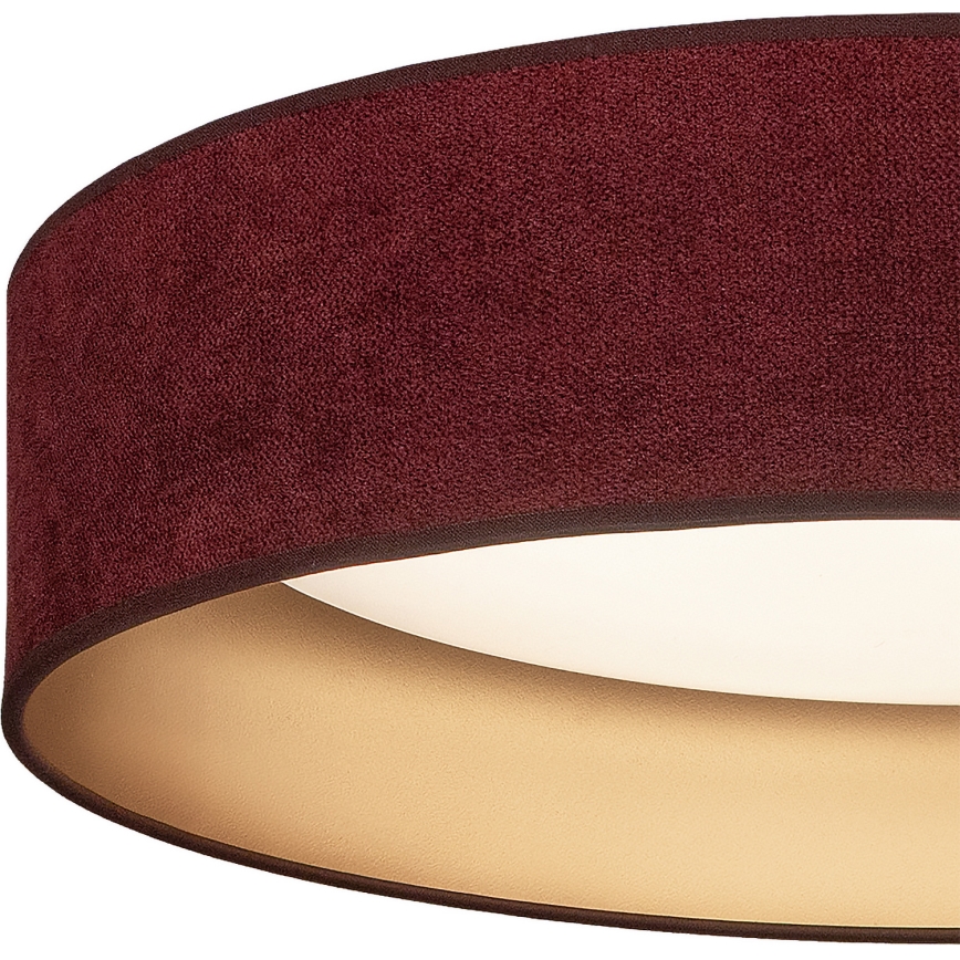 BRILAGI - Dimbart LED-taklampa VELVET SMART VARI LED/24W/230V 3000-6500K Ø 45 cm vinröd/guld + fjärrkontroll