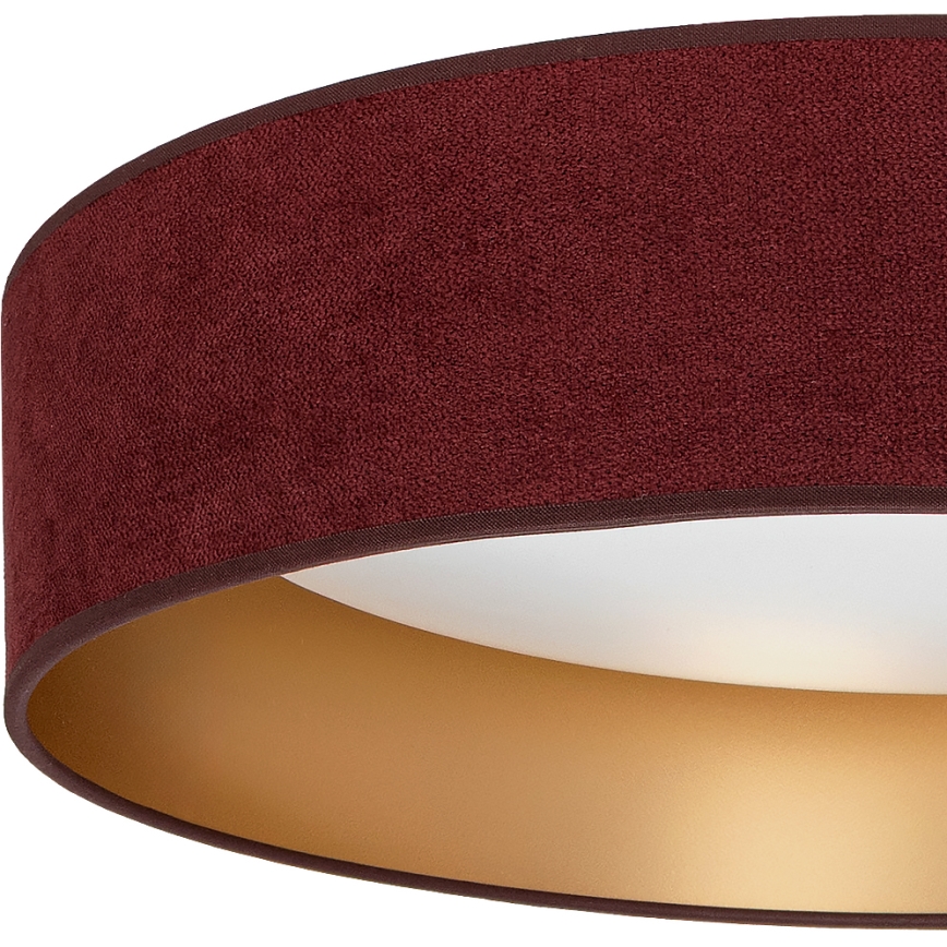BRILAGI - Dimbart LED-taklampa VELVET SMART VARI LED/24W/230V 3000-6500K Ø 45 cm vinröd/guld + fjärrkontroll