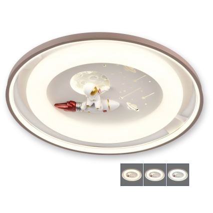 BRILAGI - LED dimbar taklampa för barn ASTRO LED/75W/230V 3000-6000K Ø 50 cm + fjärrkontroll