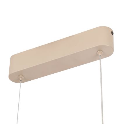 Brilagi - LED-dimmbar pendel på vajer TWISTER LED/60W/230V 3000-6000K beige + fjärrkontroll