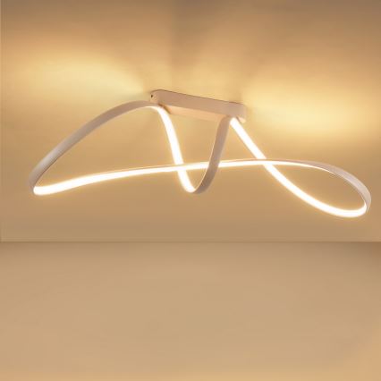 Brilagi - LED-dimbar ytmonterad taklampa TWISTER LED/60W/230V 3000-6000K beige + fjärrkontroll