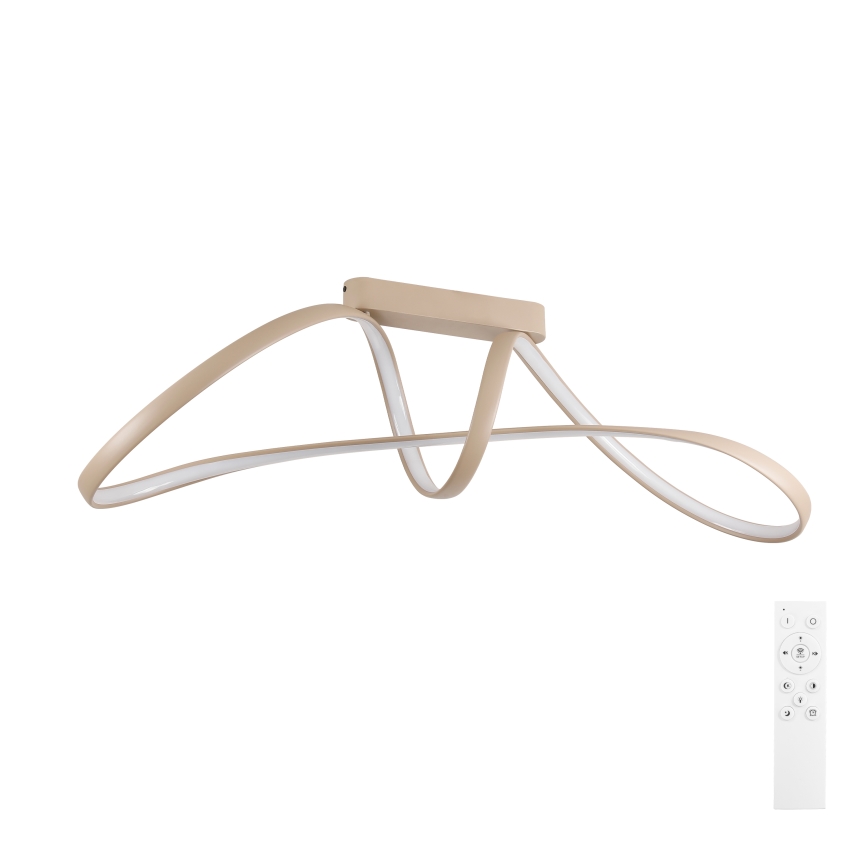 Brilagi - LED-dimbar ytmonterad taklampa TWISTER LED/60W/230V 3000-6000K beige + fjärrkontroll