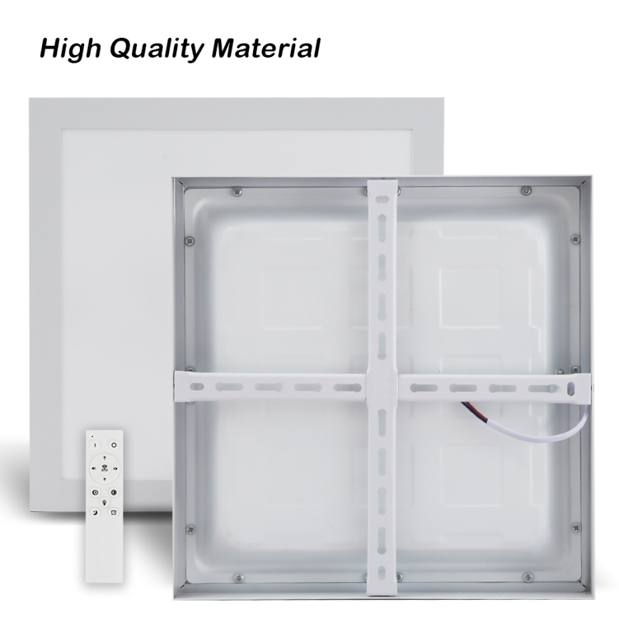 Brilagi - Dimmable Bathroom Ceiling Light FRAME SMART LED/24W/230V 30x30 cm 3000-6000K IP44 Vit + Fjärrkontroll