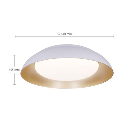 Brilagi - LED-dimbar taklampa ALVA LED/48W/230V 3000-6500K Ø 51 cm vit + fjärrkontroll
