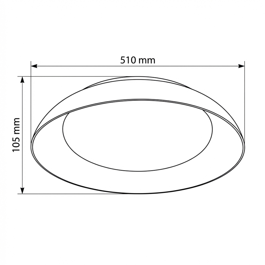 Brilagi - LED-dimbar taklampa ALVA LED/48W/230V 3000-6500K Ø 51 cm vit + fjärrkontroll