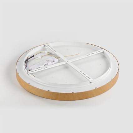 Brilagi - Dimbar LED-taklampa GLASS POOL DOUBLE LED/48W/230V 3000-6000K 40 cm trädekor + fjärrkontroll