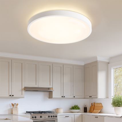 Brilagi - Dimbart LED-takarmatur GLASS POOL DOUBLE LED/80W/230V 3000–6000K 60 cm vit + fjärrkontroll