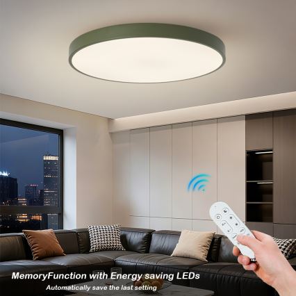 Brilagi - Dimbart LED-armatur POOL SMART/128W/230V Ø 100 cm Wi-Fi Tuya + fjärrkontroll grön