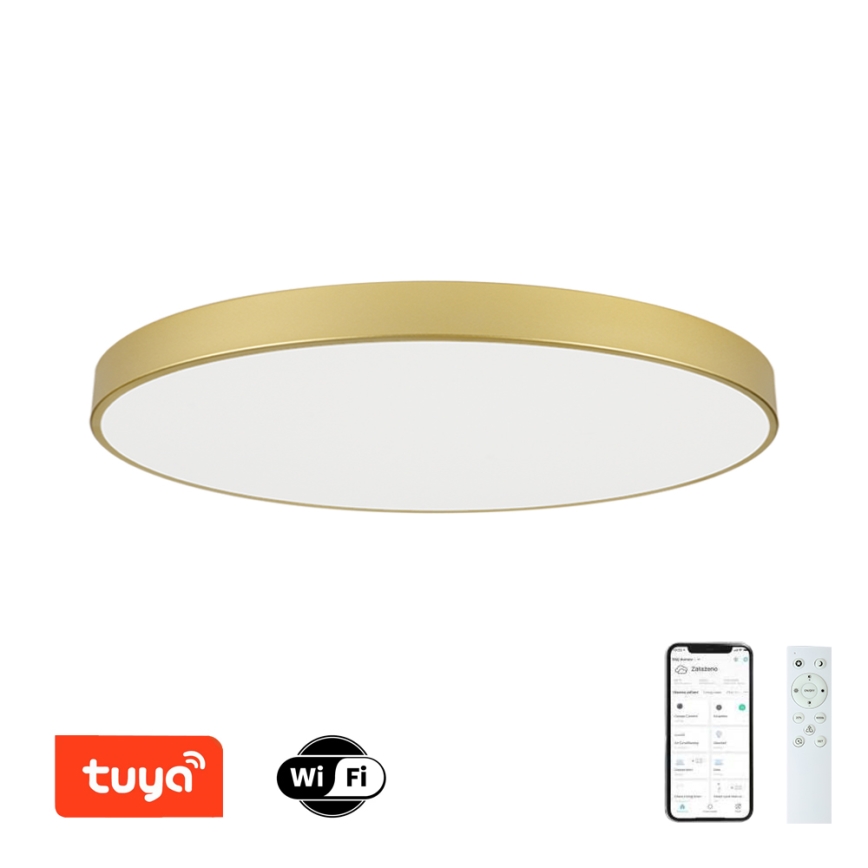 Brilagi - LED dimbar taklampa POOL SMART LED/180W/230V 3000-6000K 120 cm guld Wi-Fi Tuya + fjärrkontroll