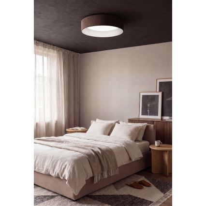 BRILAGI - LED dimbar taklampa VELVET SMARTIX STARS LED/24W/230V 3000–6000K Ø 45 cm brun Wi‑Fi Tuya Beacon + fjärrkontroll