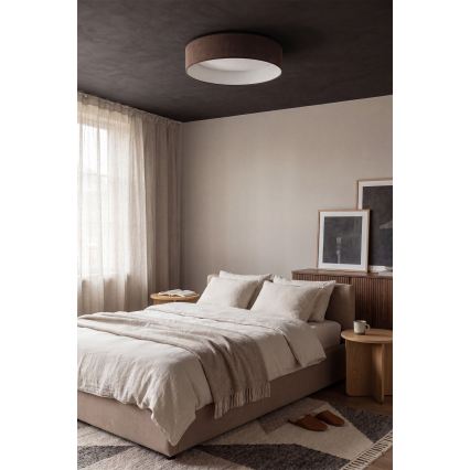 BRILAGI - LED dimbar taklampa VELVET SMARTIX STARS LED/24W/230V 3000–6000K Ø 45 cm brun Wi‑Fi Tuya Beacon + fjärrkontroll