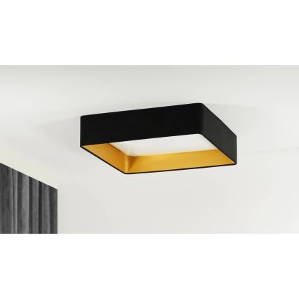 Brilagi - Dimmbar LED-taklampa VELVET SQUARE SMART LED/36W/230V 60x60 cm 2700-6500K Wi-Fi Tuya + fjärrkontroll svart