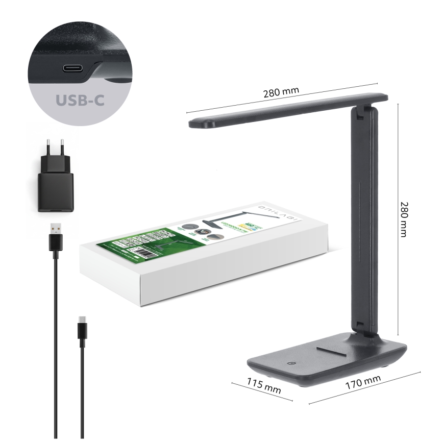 BRILAGI -LED Dimmbar bordslampa MODO LED/7W/230V 3000/4000/6500K antracit