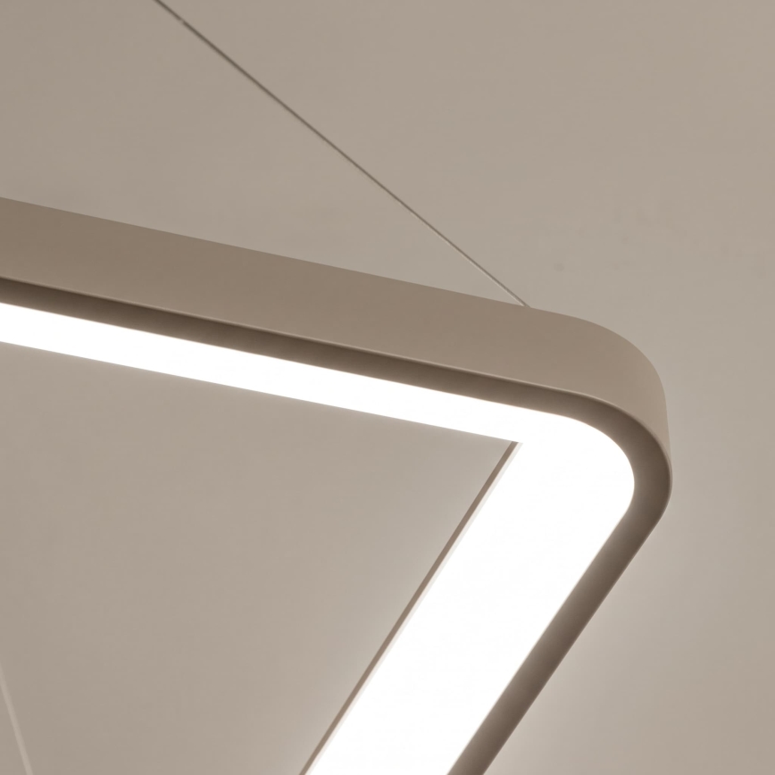 BRILAGI - LED Dimbart takpendel på vajer FALCON SLIM LED/50W/230V 3000-6500K 50x50 cm beige + fjärrkontroll