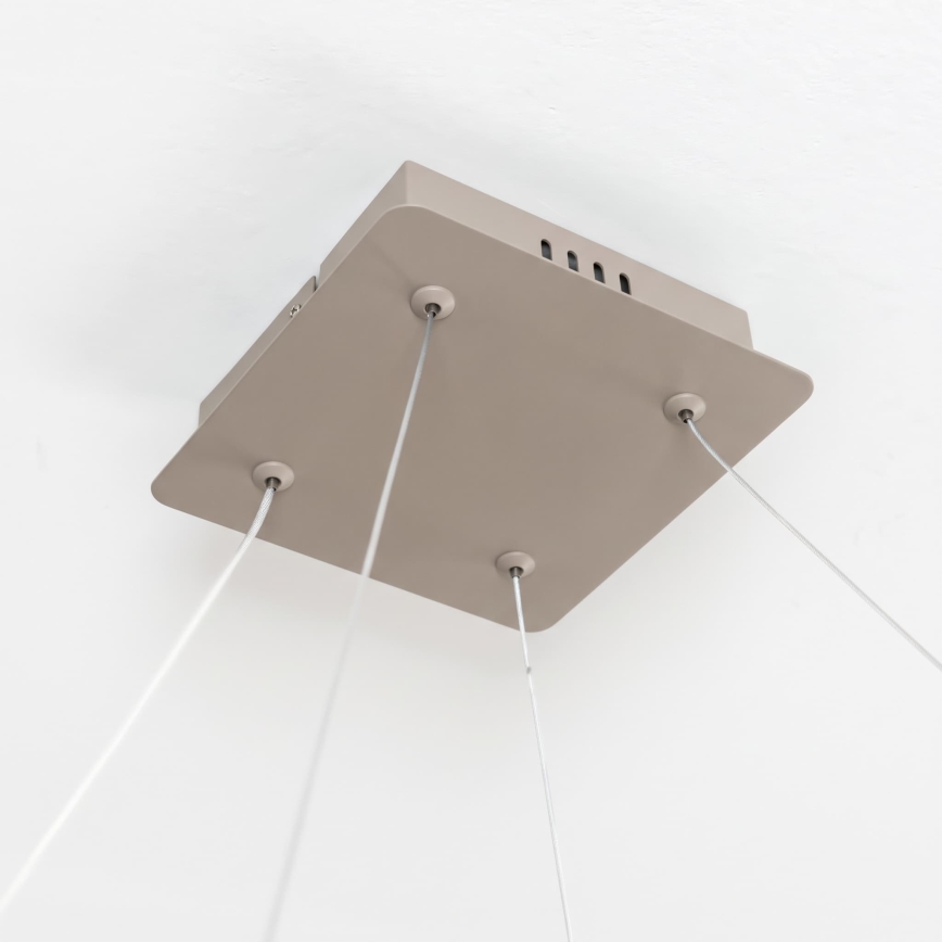 BRILAGI - LED Dimbart takpendel på vajer FALCON SLIM LED/50W/230V 3000-6500K 50x50 cm beige + fjärrkontroll