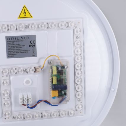 Brilagi - Dimbar LED-taklampa ALVA LED/48W/230V 3000-6500K Ø 51 cm svart + fjärrkontroll