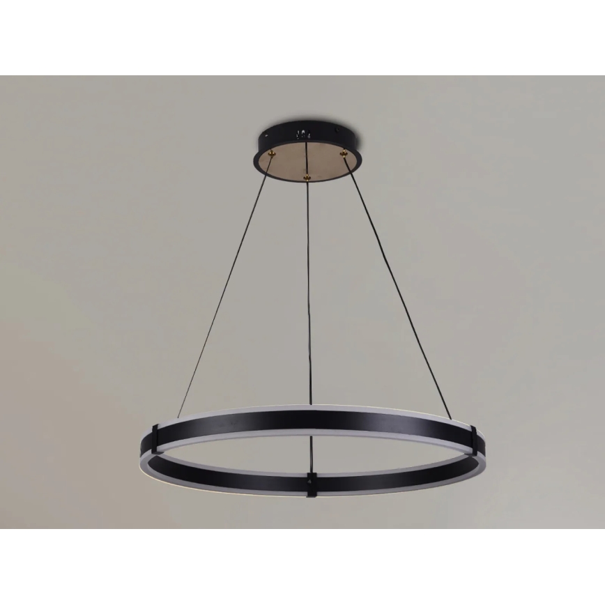 Brilagi - LED dimbar pendellampa på kabel CIRCLE LED/85W/230V 3000–6500K Ø 60 cm svart + fjärrkontroll