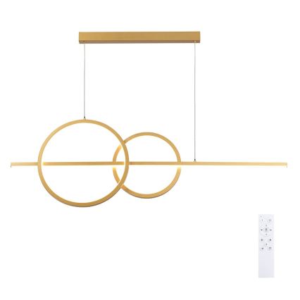 BRILAGI - Dimmbar LED-pendellampa på vajer SIGNATURE LED/53W/230V 3000-6000K 120 cm guld + fjärrkontroll