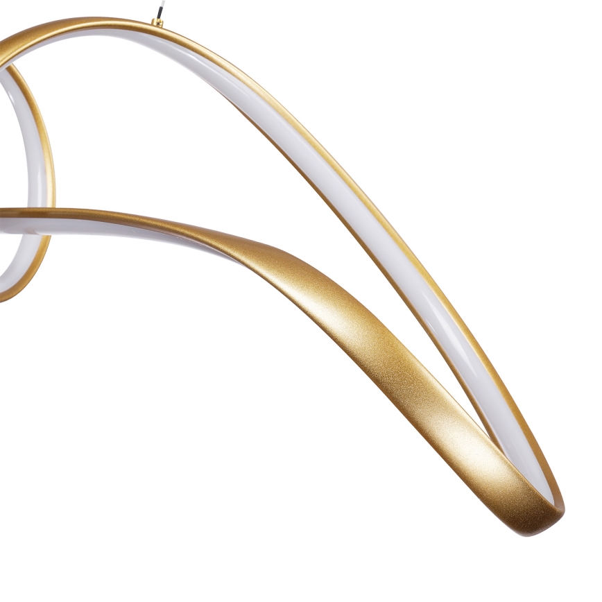 Brilagi - Dimmbar LED-pendel på vajer TWISTER LED/60W/230V 3000-6000K guld + fjärrkontroll