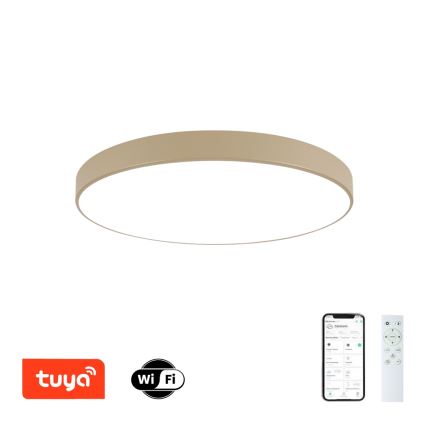 Brilagi - Dimbart LED-takarmatur POOL SMART LED/100W/230V 3000-6000K 80 cm beige Wi-Fi Tuya + fjärrkontroll