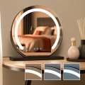 BRILAGI - LED dimmbar sminkspegel CALIFORNIA LED/14W/230V 3000/4000/6500K 44x40 cm svart