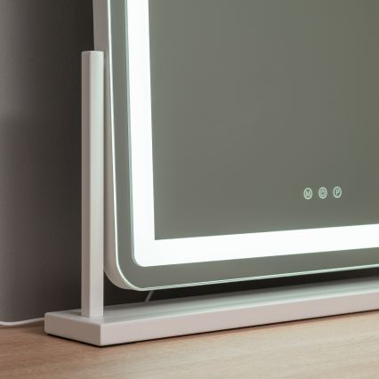 BRILAGI - Dimmbar LED-sminkspegel CALIFORNIA LED/25W/230V 3000/4000/6500K 55x44 cm vit