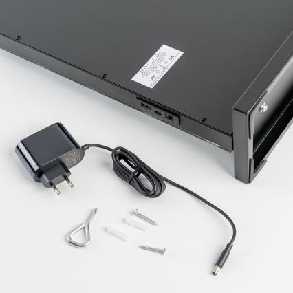 BRILAGI - Dimmbar sminkspegel HOLLYWOOD LED/15W/230V CCT + 2x USB 60x50 cm svart