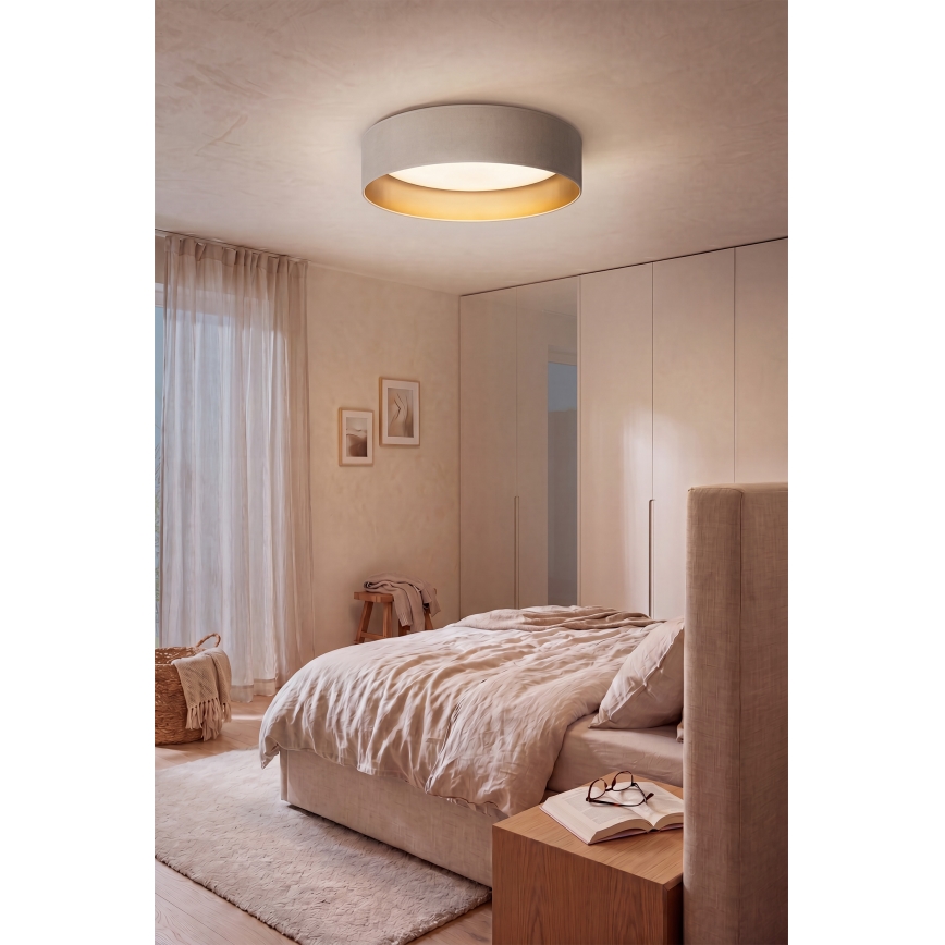 BRILAGI - LED-dimbar taklampa VELVET SMARTIX STARS LED/36W/230V 3000-6000K Ø 55 cm krämvit/guld Wi-Fi Tuya Beacon + fjärrkontroll