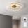Brilagi - LED-dimmbar takfläkt LED/66W/230V 55 cm vit/guld + fjärrkontroll