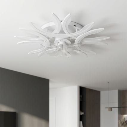 Brilagi - Dimbart LED-takfläkt LED/70W/230V 3000–6500K Ø 76 cm vit + fjärrkontroll