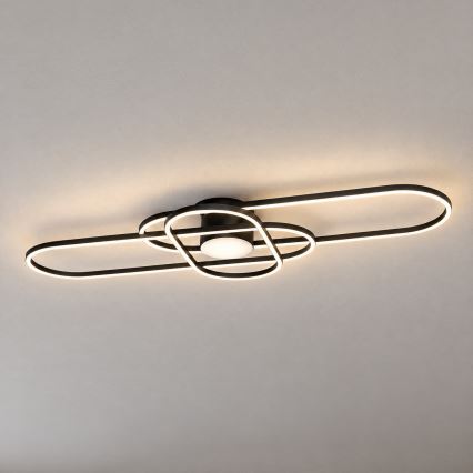 BRILAGI - LED dimbar taklampa APOLLO LED/58W/230V 3000-6500K 43,2x101,2 cm svart + fjärrkontroll
