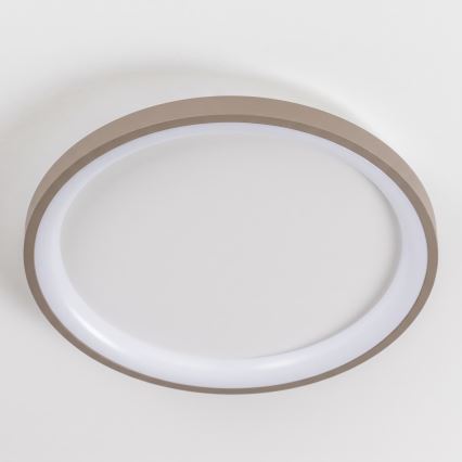 BRILAGI - Dimbar LED-takarmatur FALCON SLIM LED/42W/230V 3000-6500K Ø 50 cm vit/beige + fjärrkontroll