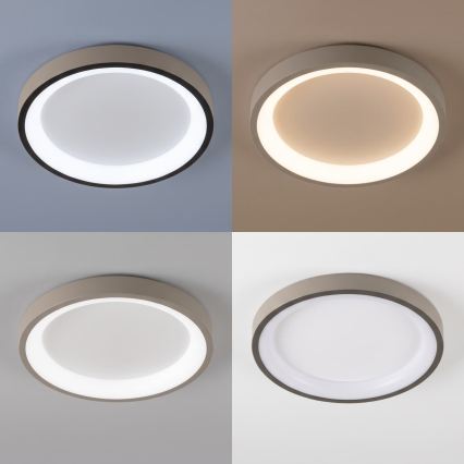 BRILAGI - Dimbar LED-takarmatur FALCON SLIM LED/42W/230V 3000-6500K Ø 50 cm vit/beige + fjärrkontroll