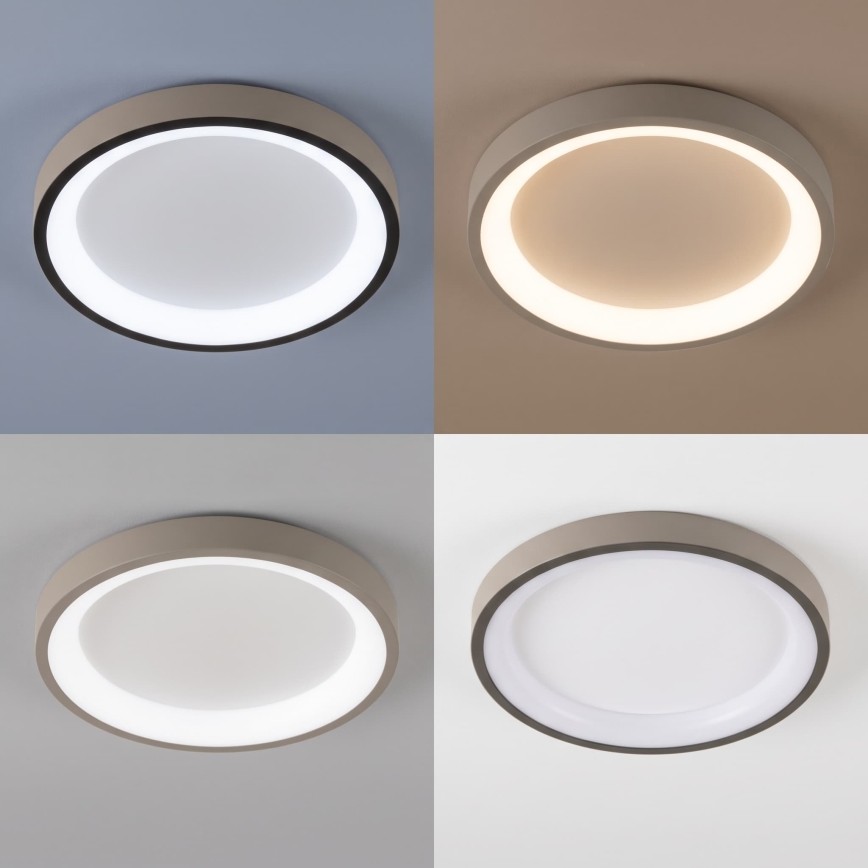 BRILAGI - Dimbar LED-takarmatur FALCON SLIM LED/42W/230V 3000-6500K Ø 50 cm vit/beige + fjärrkontroll