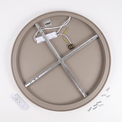 BRILAGI - Dimbar LED-takarmatur FALCON SLIM LED/42W/230V 3000-6500K Ø 50 cm vit/beige + fjärrkontroll