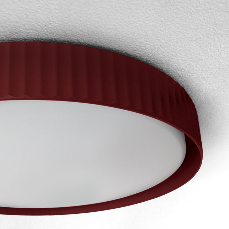 Brilagi - Dimbart LED-takarmatur LUCIA LED/48W/230V 3000-6500K Ø 41 cm röd + fjärrkontroll