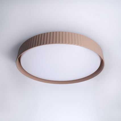 Brilagi - Dimbart LED-takarmatur LUCIA LED/60W/230V 3000-6500K Ø 59 cm brun + fjärrkontroll