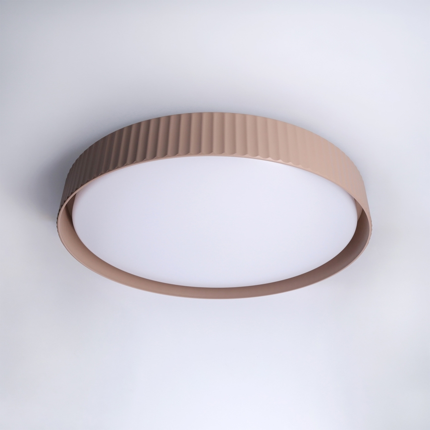 Brilagi - Dimbart LED-takarmatur LUCIA LED/60W/230V 3000-6500K Ø 59 cm brun + fjärrkontroll