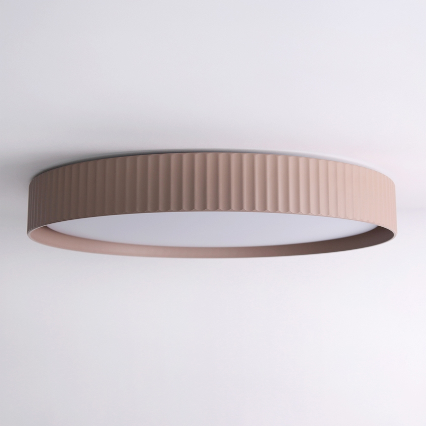 Brilagi - Dimbart LED-takarmatur LUCIA LED/60W/230V 3000-6500K Ø 59 cm brun + fjärrkontroll