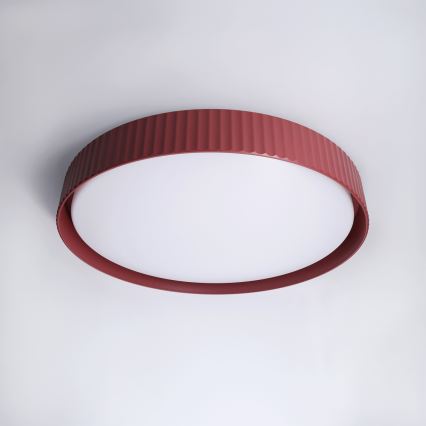 Brilagi - Dimmbar LED-taklampa LUCIA LED/60W/230V 3000–6500K Ø 59 cm röd + fjärrkontroll