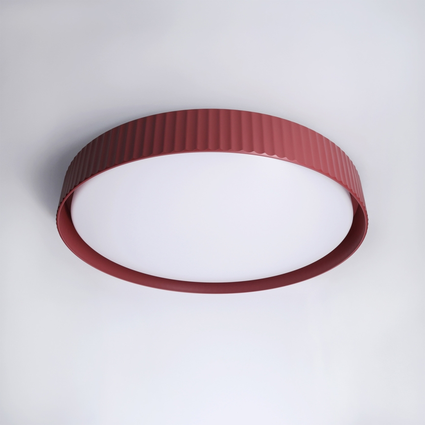 Brilagi - Dimmbar LED-taklampa LUCIA LED/60W/230V 3000–6500K Ø 59 cm röd + fjärrkontroll