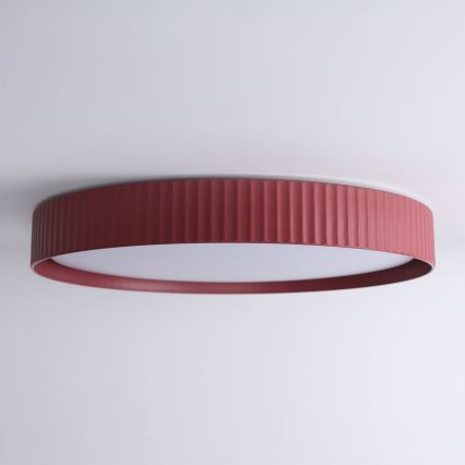 Brilagi - Dimmbar LED-taklampa LUCIA LED/60W/230V 3000–6500K Ø 59 cm röd + fjärrkontroll