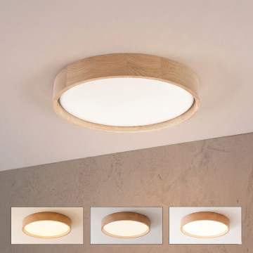Brilagi - LED-dimmbar taklampa MANAROLA SMART LED/24W/230V 3000-6000K Wi-Fi Tuya Beacon Ø 41 cm ek + fjärrkontroll