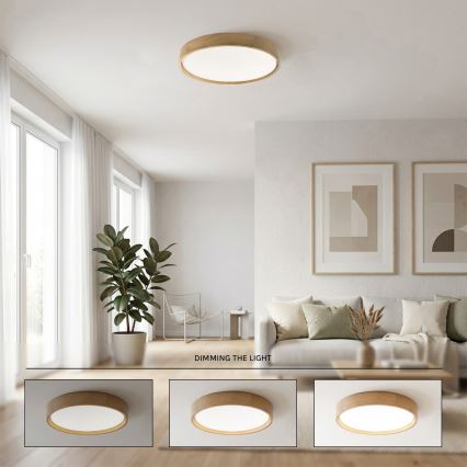 Brilagi - Dimbar LED-taklampa MANAROLA SMART STARS LED/36W/230V 3000–6000K Wi‑Fi Tuya Beacon Ø 51 cm + fjärrkontroll