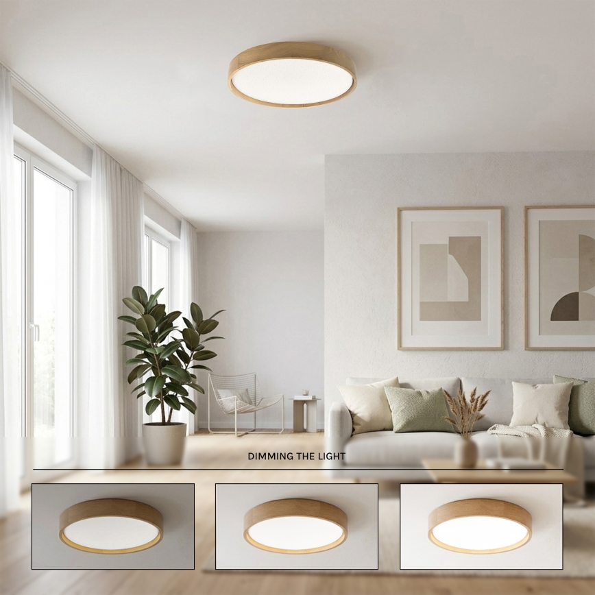 Brilagi - Dimbar LED-taklampa MANAROLA SMART STARS LED/36W/230V 3000–6000K Wi‑Fi Tuya Beacon Ø 51 cm + fjärrkontroll