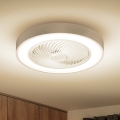Brilagi - LED-dimmbar taklampa med fläkt LED/30W/230V 3000–6500K Ø 50 cm vit + fjärrkontroll
