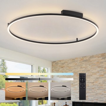 Brilagi - LED-dimmbar taklampa PORTOFINO LED/85W/230V 3000-6000K Ø 120 cm svart + fjärrkontroll